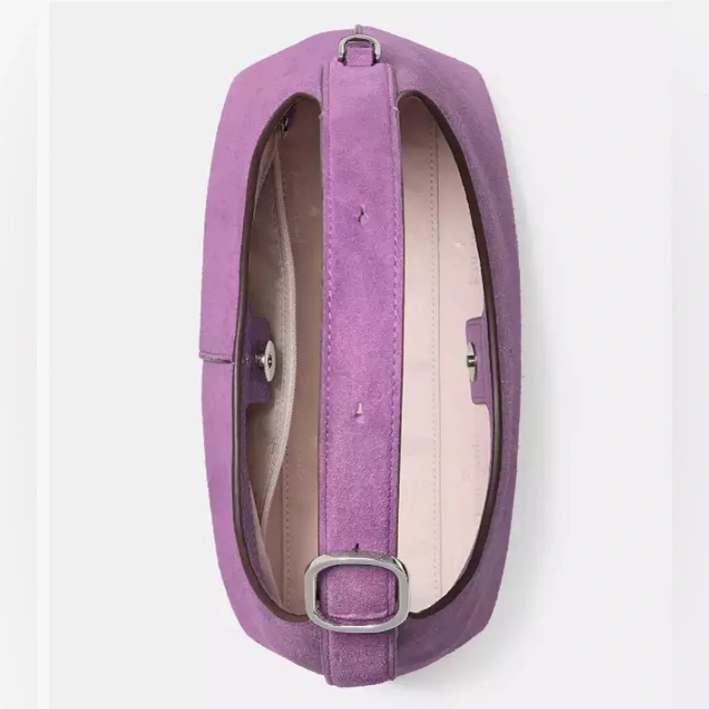 Kate Spade 454 Suede Mini Crossbody Wisteria Purple
